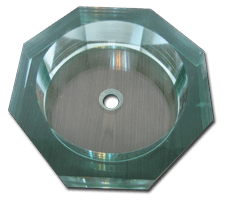 Polygonal Glass Sink