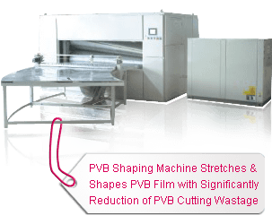 PVB Stretching & Shaping Machine