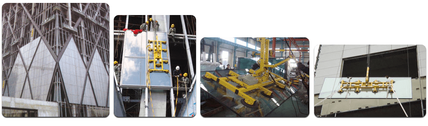 CL-V-MC-2 Vacuum Lifter at Curtain Wall Installation Site
