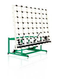 Tilting Conveyor Allows Easy Unloading Of Insulated Glass For Subsequent Secondary Sealing