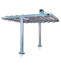 Overhead Spacer Frame Hanging Conveyor Keeps Frames Non Sticky Dimensionally Non Distorted