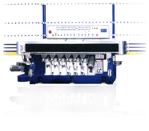 PLC with HMI Touch Panel Operator Interface of G-VPE-611 Vertical Glass Profile Edging Machine Processes Pencil Edges