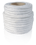 High Temperature Resistant Fiberglass Braided Round Rope for Glass Heating and Processing