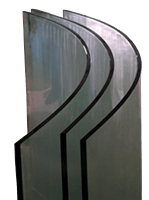 Single Curvature Bend Glass