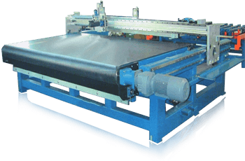 Series Automatic Glass Cutting Machines with Whole Width Conveyor Belt Brings Glass in & out of Cutting Machines