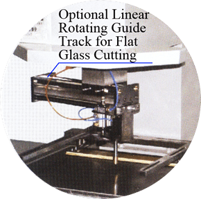 Optional Linear Rotating Guide Track for Flat Glass Cutting