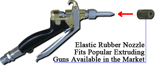 Elastic Rubber Nozzle Fits Popular IG Sealant Exturding Guns Available in Market