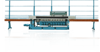 Spindles G-VME-13A Vertical Glass Miter Edging Machine Polishes Bottom Edges As Well