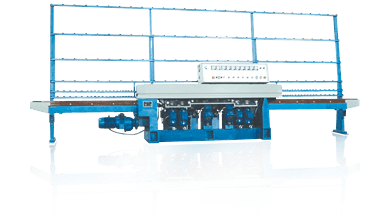 Fix Front Conveyor Design Of 8 Spindles Glass Cup Edging Machine Ensures Sturdy Structure