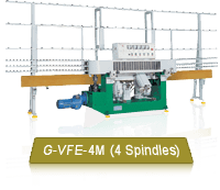 G-VFE-4M Budget 4 Spindles Glass Flat Edgers Suitable For Small & Medium Glass Shops