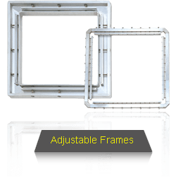 Adjustable Frames Allows Re-arranging of Position When Part of Stencil Is Required To Be Regulated