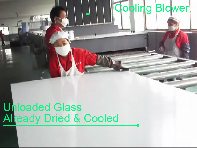 Cooling Blower Allows Hand Unloading of Glass